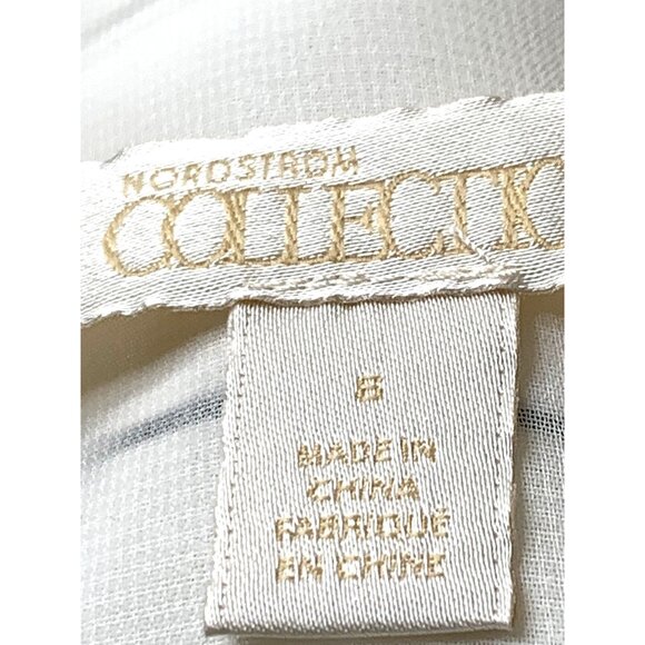 New Sz 6 Silk Nordstrom Collection Sleeveless Striped Dress Sharkbite 8458 - Picture 4 of 10